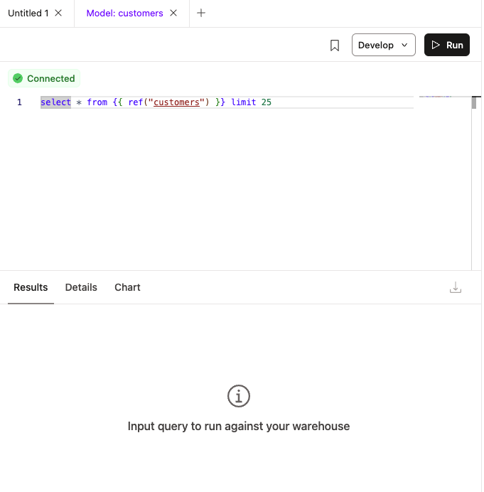 Open query